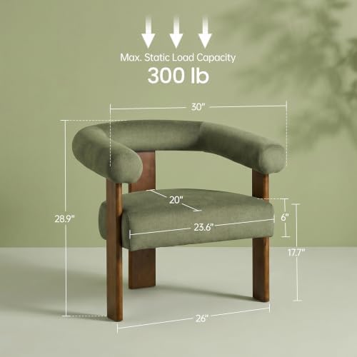 VKNOW Barrel Accent Chair, Vanity Chair - Image 2