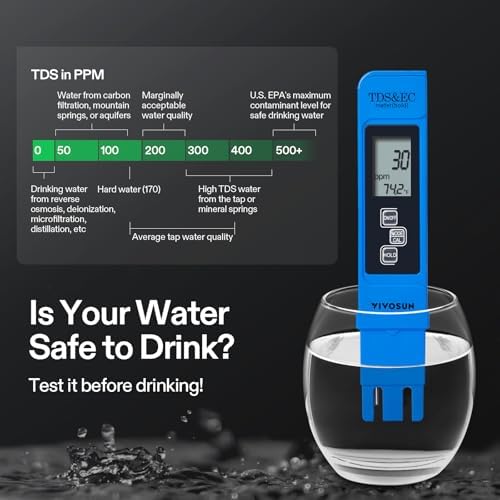 VIVOSUN Digital pH Meter TDS EC Meter - Image 6