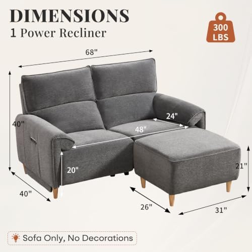 ANJ Loveseat Left Recliner Chaise - Image 2