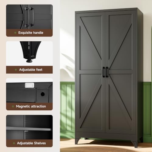 Letaya 76" H Metal Garage Storage Cabinets - Image 5