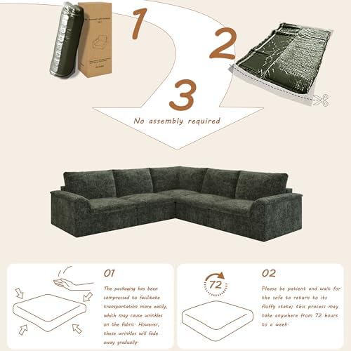 EASE MOOSE Boneless Couches for Living Room - Image 3