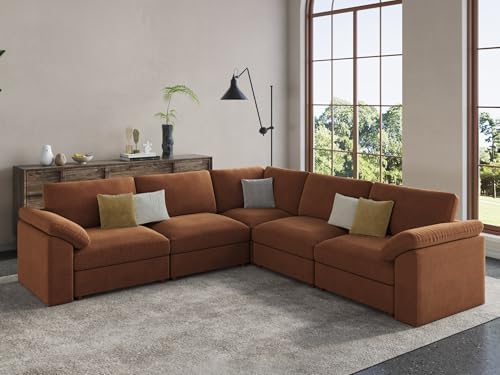 EASE MOOSE Sectional Modular Sofa, Oversized L Shape Sectional Couch Wide Deep - Image 3