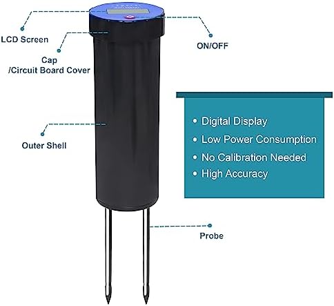 Digital Soil pH Meter, Industrial Grade Soil pH Tester - Image 4