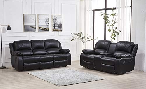 Betsy Furniture 2PC Bonded Leather Recliner Set by BetsyFurniture