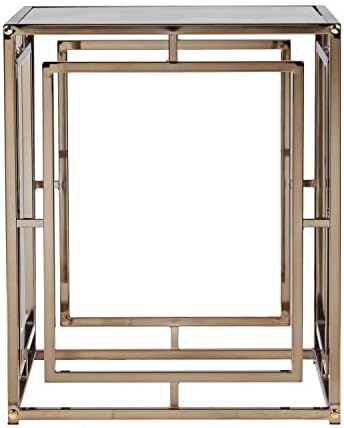 SEI Furniture - Simondley Faux Marble End Table - Transitional Design, - Image 4