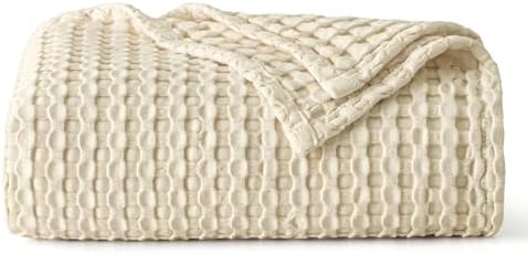 Bedsure Cooling Waffle Blanket for Hot Sleepers, Throw XL by BEDSURE