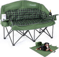 Padded Double Camping Chair Loveseat Oversized Camping Couch by Pcuauld
