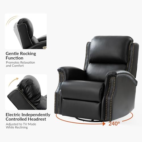 HULALA HOME Genuine Leather Recliner - Image 4