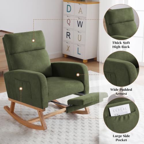 HCHAIRH Rocking Chair Nursery, Nursing Rocking Chairs - Image 4