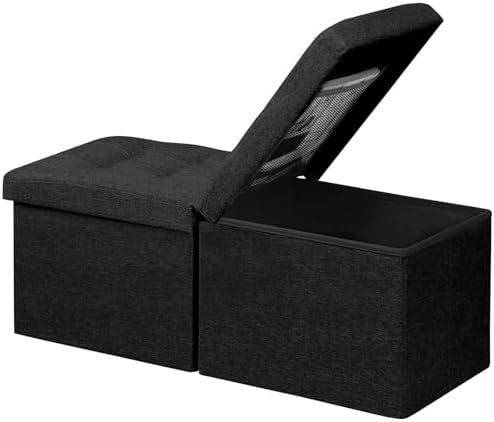 AmasSmile Footrest Ottoman Storage Bench by AmasSmile