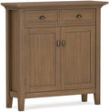 SIMPLIHOME Redmond 36" Cabinet in Rustic Natural Aged Brown by SimpliHome