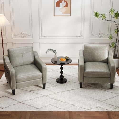 MALOL PU Leather Accent Chair Set of 2 - Image 3