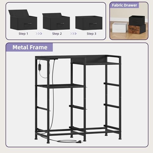 Somdot Wide Bedroom Nightstand - Image 7