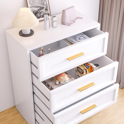 Washsemba Metal 4 Drawer Dresser, 15.8" D x 31.5" W x 39.25" H, Home White - Image 2