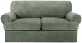 T Cushion Loveseat Slipcover 3 Pieces Sofa Covers by Jcones