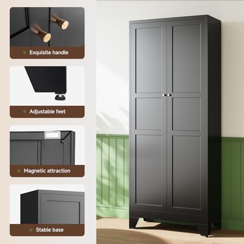 Letaya 75" H Metal Storage Cabinet - Image 6
