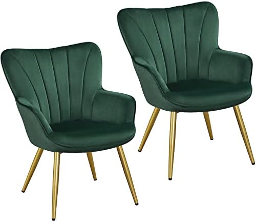 Yaheetech Accent Chairs Set of 2, Upholstered Armchairs by Yaheetech