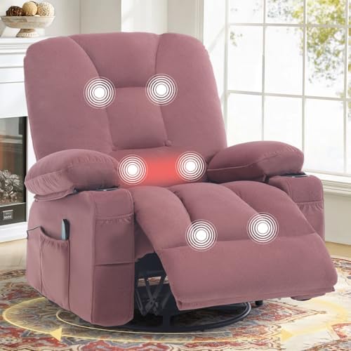 Rocker Recliner Chairs with Massage and Heat by REFICCER