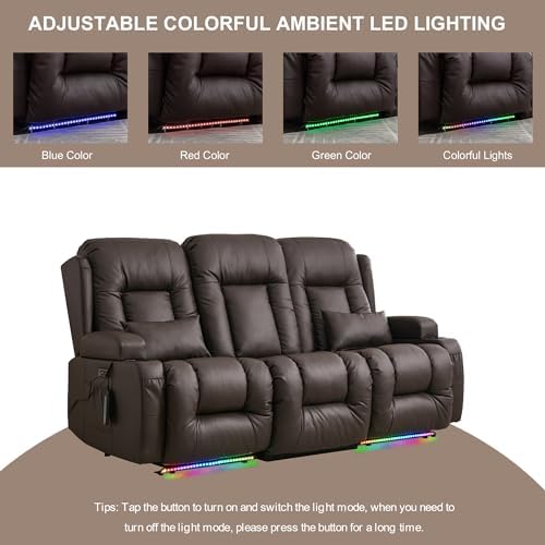 TUNYI Power Loveseat Recliner Sofa - Image 7
