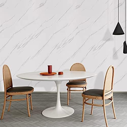 Marble Contact Paper White Peel and Stick Wallpaper 23.6"×197" - Image 6
