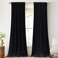 StangH Extra Long Black Velvet Curtains by StangH