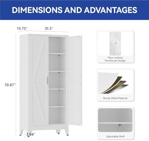 COFaR Metal Pantry Cabinet - Image 2