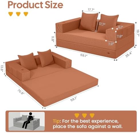 COMAX Boneless Futon Sofa Bed - Image 2