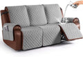 KinCam Waterproof Recliner Sofa Covers Washable, 3 Seater, Light Gray by KinCam