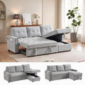 71" L Shaped Queen Pull Out Sofa Bed by Outdoorchairs