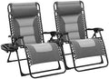 JEAREY Zero Gravity Chairs Set of 2, Oversized Recliners by JEAREYOutdoorsCollection