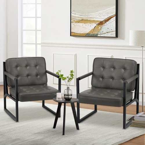 COLAMY Accent Chairs Set of 2, Modern Accent Arm Chairs by COLAMYHOME