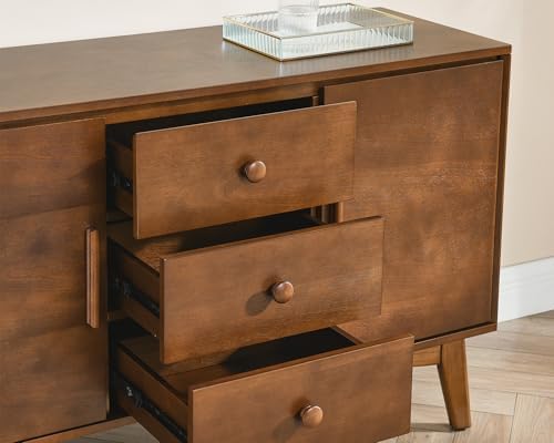 LKTART 47" Real Wood Veneer Sideboard Buffet Cabinet - Image 6