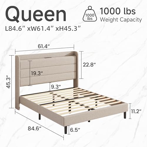 Queen Linen Multifunctional Bed - Image 2