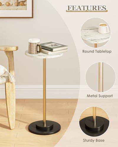 Round Side Table, Small Drink Table - Image 6
