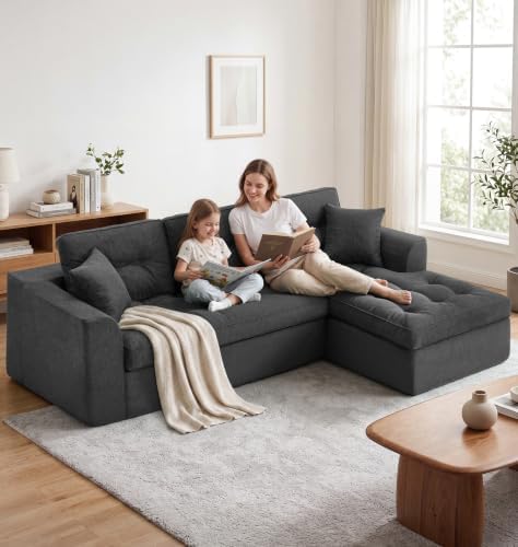 Hobestluk 105'' Boneless Couch Modular Sectional Sofa - Image 4