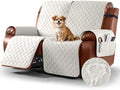 Ruaozz Waterproof Loveseat Recliner Covers, Non-Slip Sofa Covers, 2 Seater by RuaozzFurnitureCovers