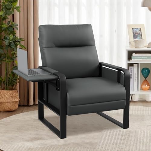 PU Leather Accent Chair, Upholstered Armchair - Image 3