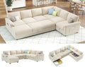 AMERLIFE 104" Sofa Bed, Sectional Sleeper Sofa by AMERLIFE