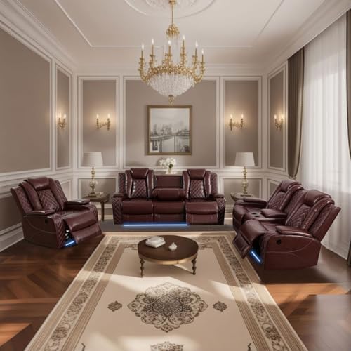 Electric Power Recliner Chair/Loveseat/Sofa Living Room, Comfy Home Theater - Image 2