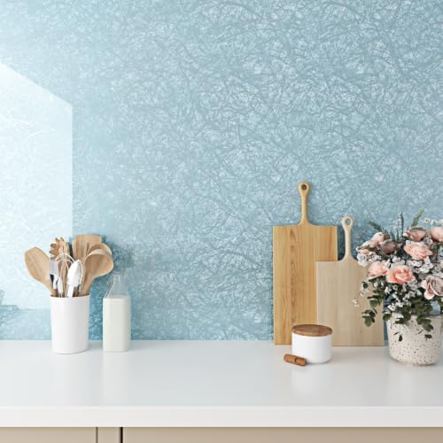 Wallercity Modern Shiny Marble Blue Lines Contacta Paper Granite Wallpapers - Image 7