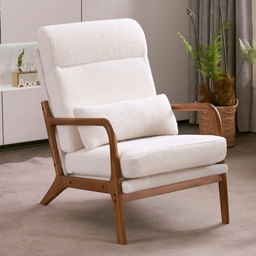 Karl home Accent Chair High Back Mid-Century Modern by Karlhome