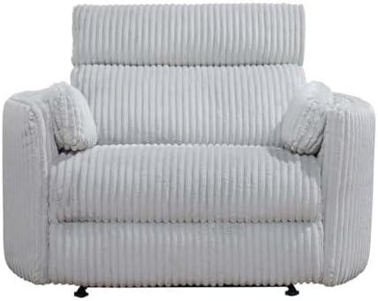 Pemberly Row XL Extra Wide Power Glider Recliner in Mega Gray - Image 5