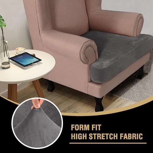 H.VERSAILTEX Stretch Velvet T Cushion Chair Covers - Image 6