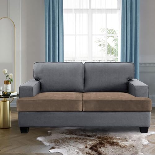 H.VERSAILTEX Stretch Velvet 2 Piece T Cushion Sofa Slipcovers - Image 2