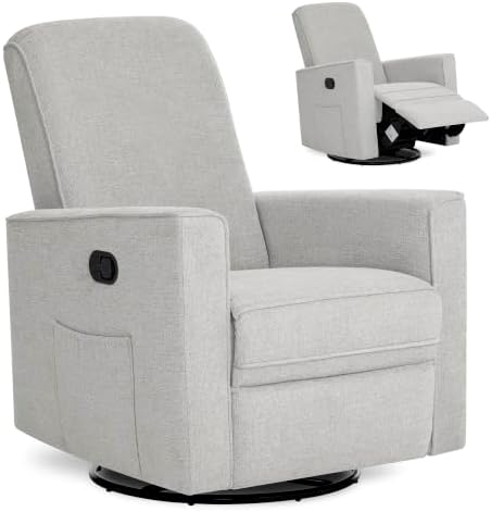 Evolur Raleigh Plus Nursery Glider Recliner, Soft Pebble by Evolur