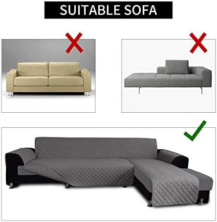 Easy-Going Reversible L-Shape Sectional Couch Cover - Image 4