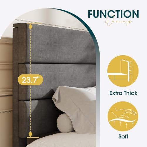 WEEWAY Twin Size Fabric Bed Frame - Image 4