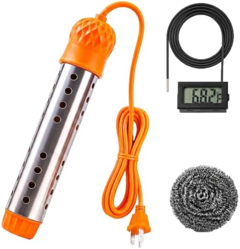 1500W Immersion Water Heater, MgO Fast Heating, Digital Temperature Display by Unknown