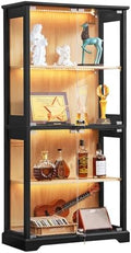 LELELINKY Farmhouse Glass Display Cabinet by LELELINKY