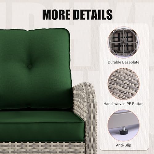 10Pcs Patio Rocking Swivel Chair - Image 5
